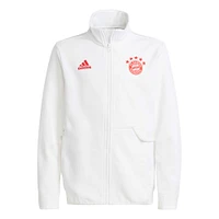 Veste adidas Bayern Munich Anthem Full-Zip pour enfant, blanche