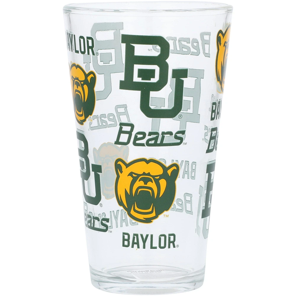 Ours Baylor 16 oz. Verre à pinte à imprimé intégral