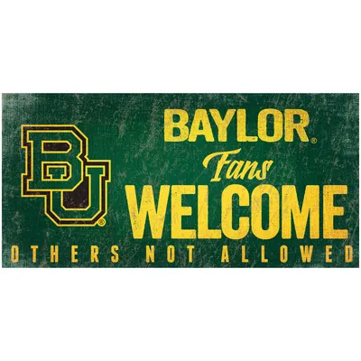 Baylor Bears 6" x 12" Fans Welcome Sign