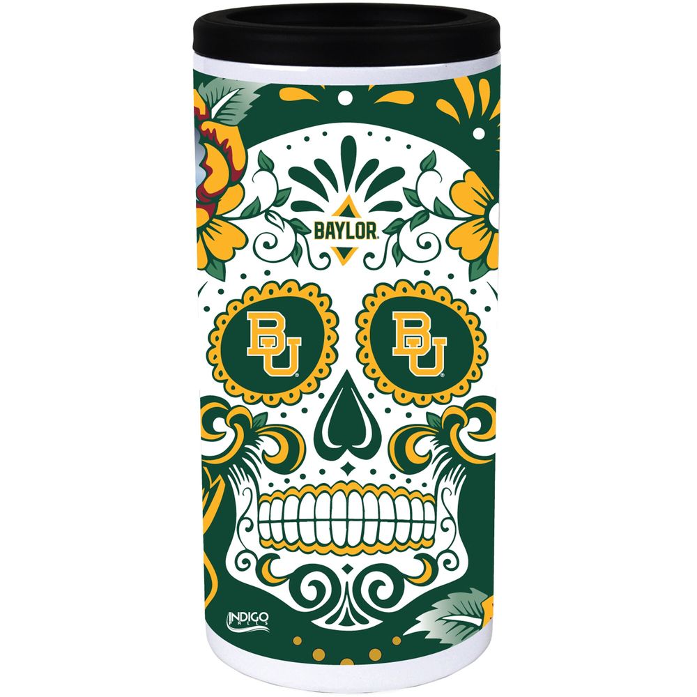 Baylor Bears Dia Stainless Steel 12oz. Slim Can Cooler