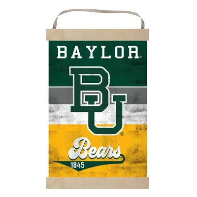 Baylor Bears Retro Logo Banner Sign