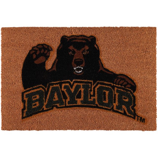 Paillasson en fibre de coco avec logo de l'équipe Baylor Bears