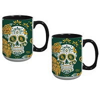 Baylor Bears Lot de deux tasses Dia De Los Muertos