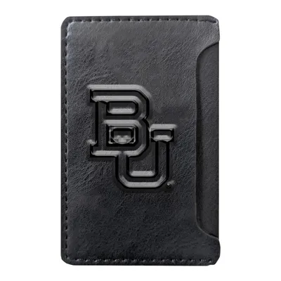 Baylor Bears Debossed Faux Leather Phone Wallet Sleeve - Black