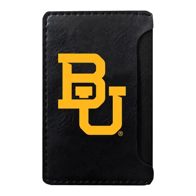 Baylor Bears Faux Leather Phone Wallet Sleeve - Black