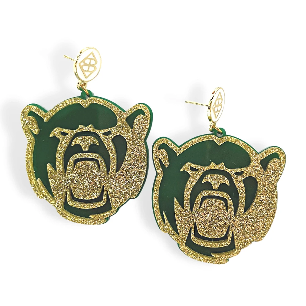 Brianna Cannon Baylor Bears Large Logo Earrings