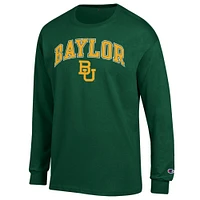 T-shirt à manches longues pour homme avec logo Arch Over des Baylor Bears, vert champion