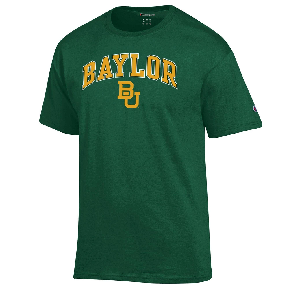 Men's Champion  Green Baylor Bears Arch Over Logo T-Shirt