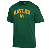 Men's Champion  Green Baylor Bears Arch Over Logo T-Shirt