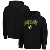 Men's  Black Baylor Bears Arch Logo Foundation Fleece Pullover Hoodie