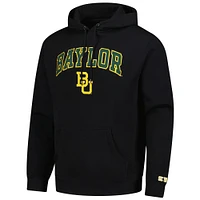 Men's  Black Baylor Bears Arch Logo Foundation Fleece Pullover Hoodie