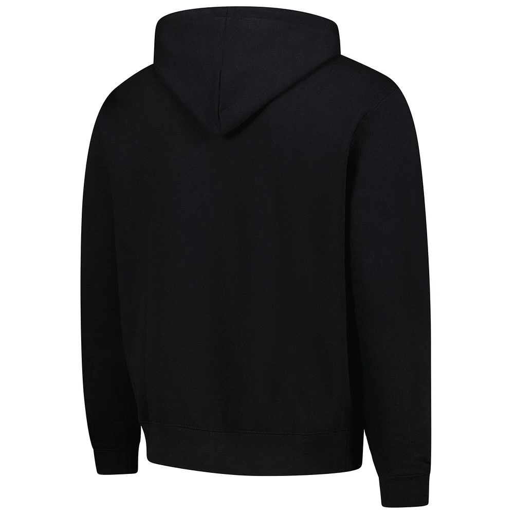 Men's  Black Baylor Bears Arch Logo Foundation Fleece Pullover Hoodie