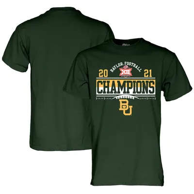 Baylor Bears Blue 84 2021 Big 12 Football Conference Champions Locker Room T-Shirt - Green