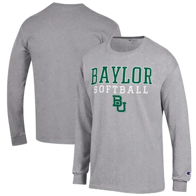 Baylor Bears Champion Softball Stack Long Sleeve T-Shirt