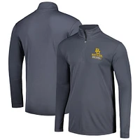 Men's Champion Gray Baylor Bears Textured Quarter-Zip Jacket