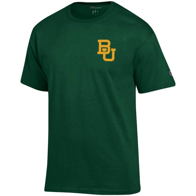 T-shirt Champion Baylor Bears Stack 2-Hit vert pour homme