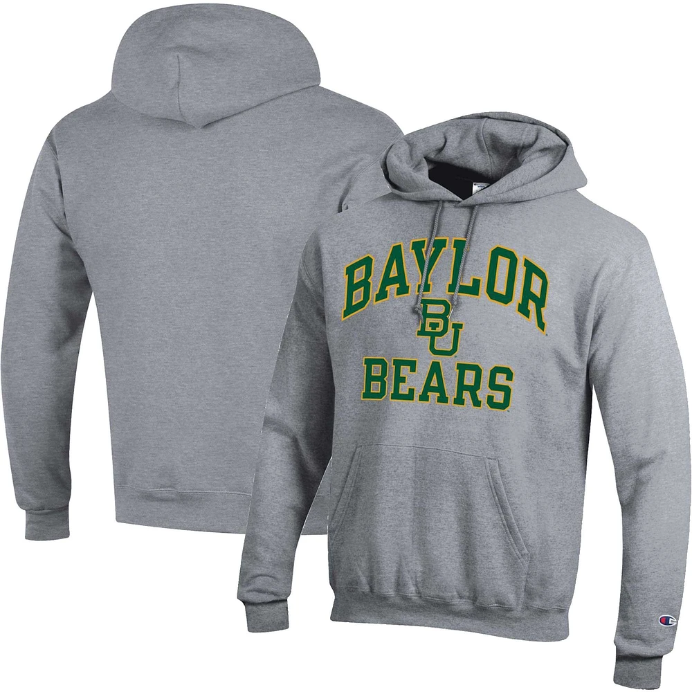 Sweat à capuche pour homme Champion Heather Grey Baylor Bears High Motor