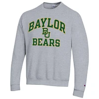 Men's Champion Heather Gray Baylor Bears High Motor Pullover Sweatshirt