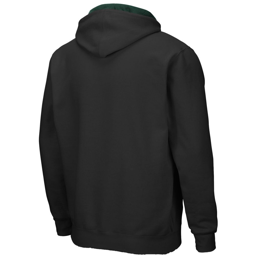 Men's Colosseum Black Baylor Bears Arch & Logo 3.0 Full-Zip Hoodie