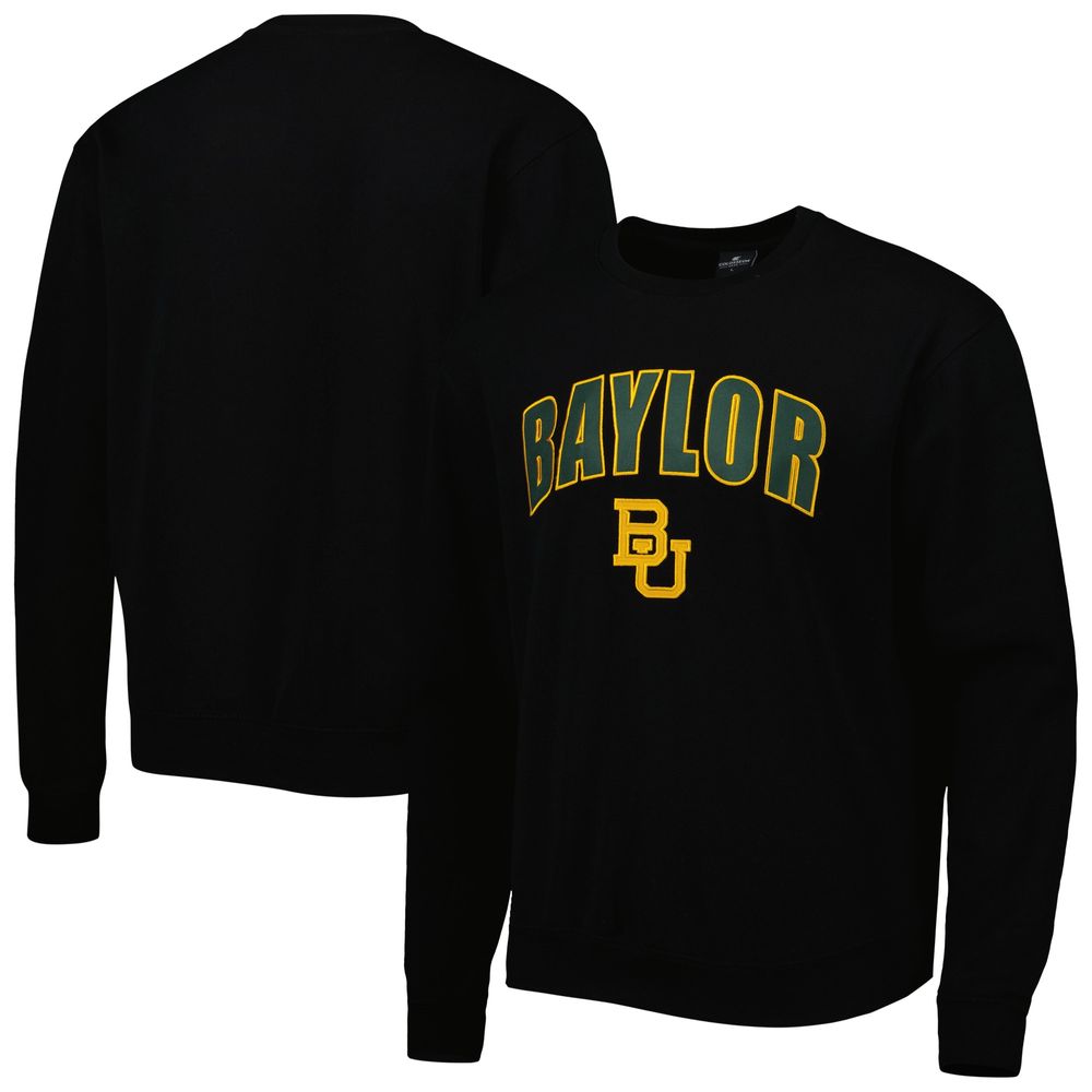 Men's Colosseum Baylor Bears Arch & Logo Pullover Sweatshirt