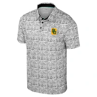 Polo noir à imprimé intégral Colosseum Baylor Bears pour homme