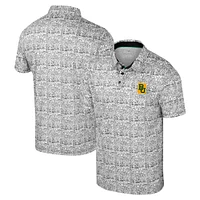Polo noir à imprimé intégral Colosseum Baylor Bears pour homme