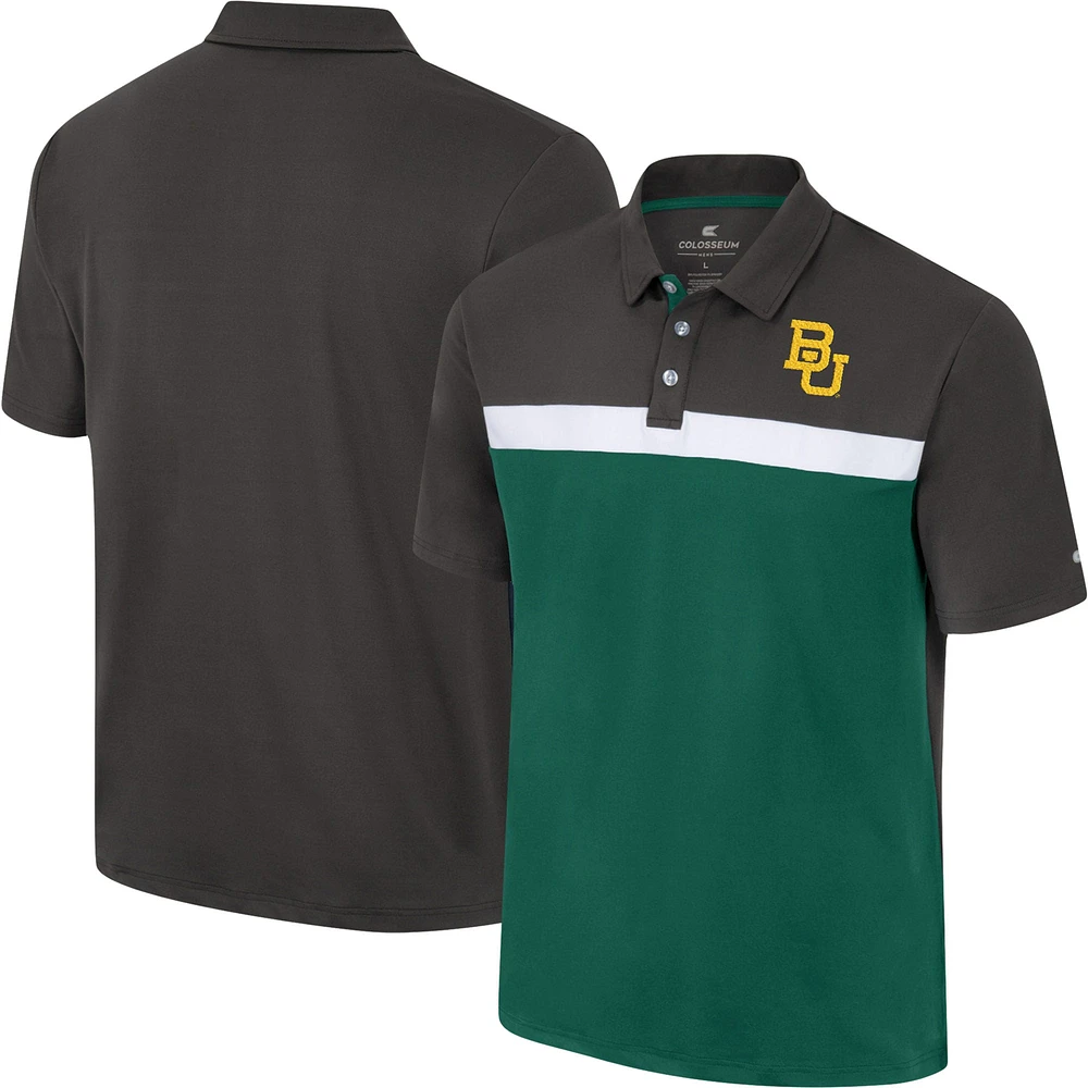 Polo Colosseum Charcoal Baylor Bears Two Yutes pour homme