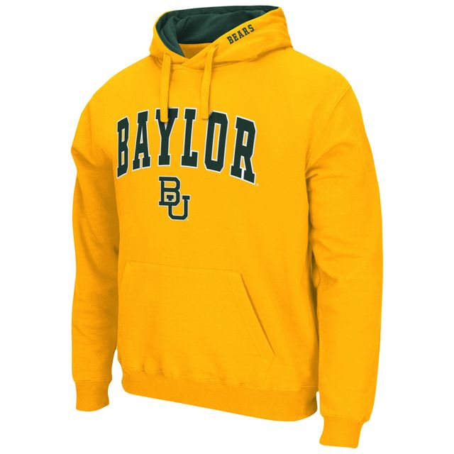 Sweat à capuche Colosseum Gold Baylor Bears Arch & Logo 3.0 pour homme