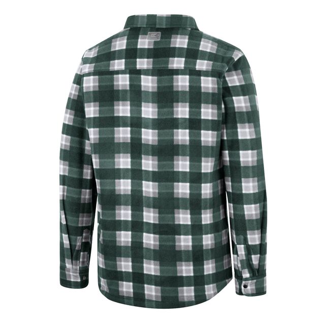 Colosseum Green/White Baylor Bears Ellis Plaid Full-Snap Shirt Jacket