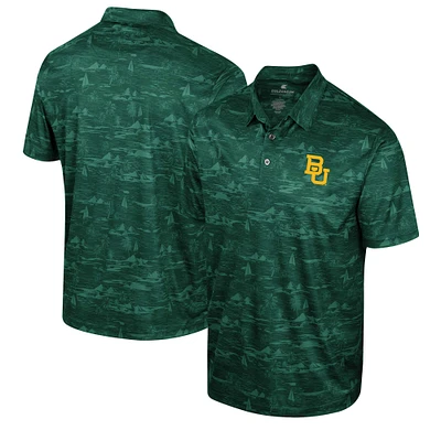 Polo à imprimé Daly des Baylor Bears vert Colosseum pour hommes