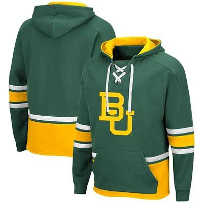 Sweat à capuche lacets 3.0 Colosseum Green Baylor Bears pour hommes