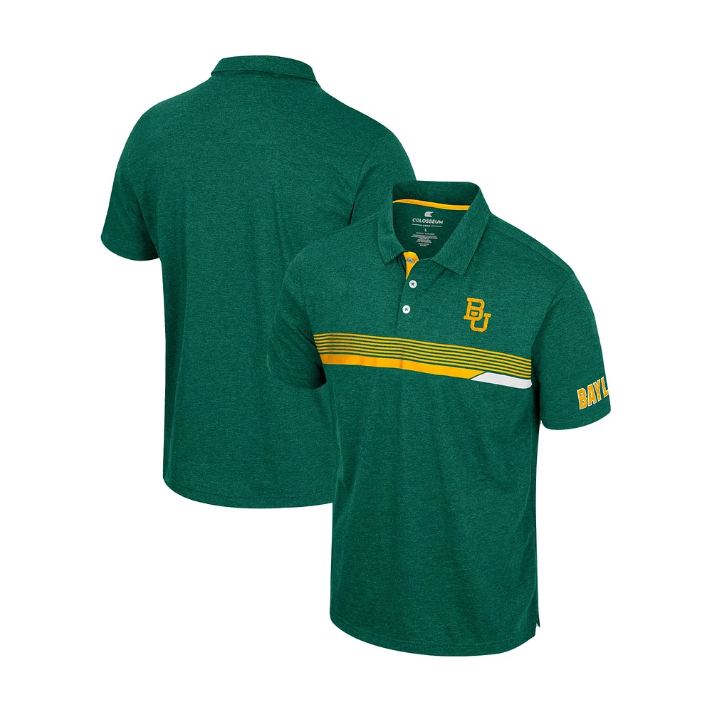 Men's Colosseum  Green Baylor Bears No Problemo Polo