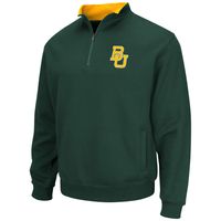 Men's Colosseum Green Baylor Bears Tortugas Quarter-Zip Sweatshirt