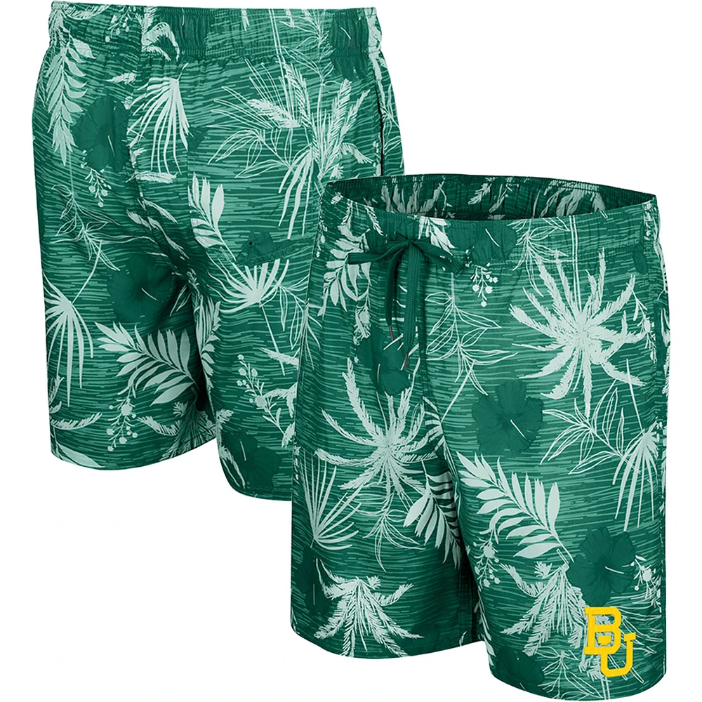 Men's Colosseum Green Baylor Bears What Else is New Swim Shorts