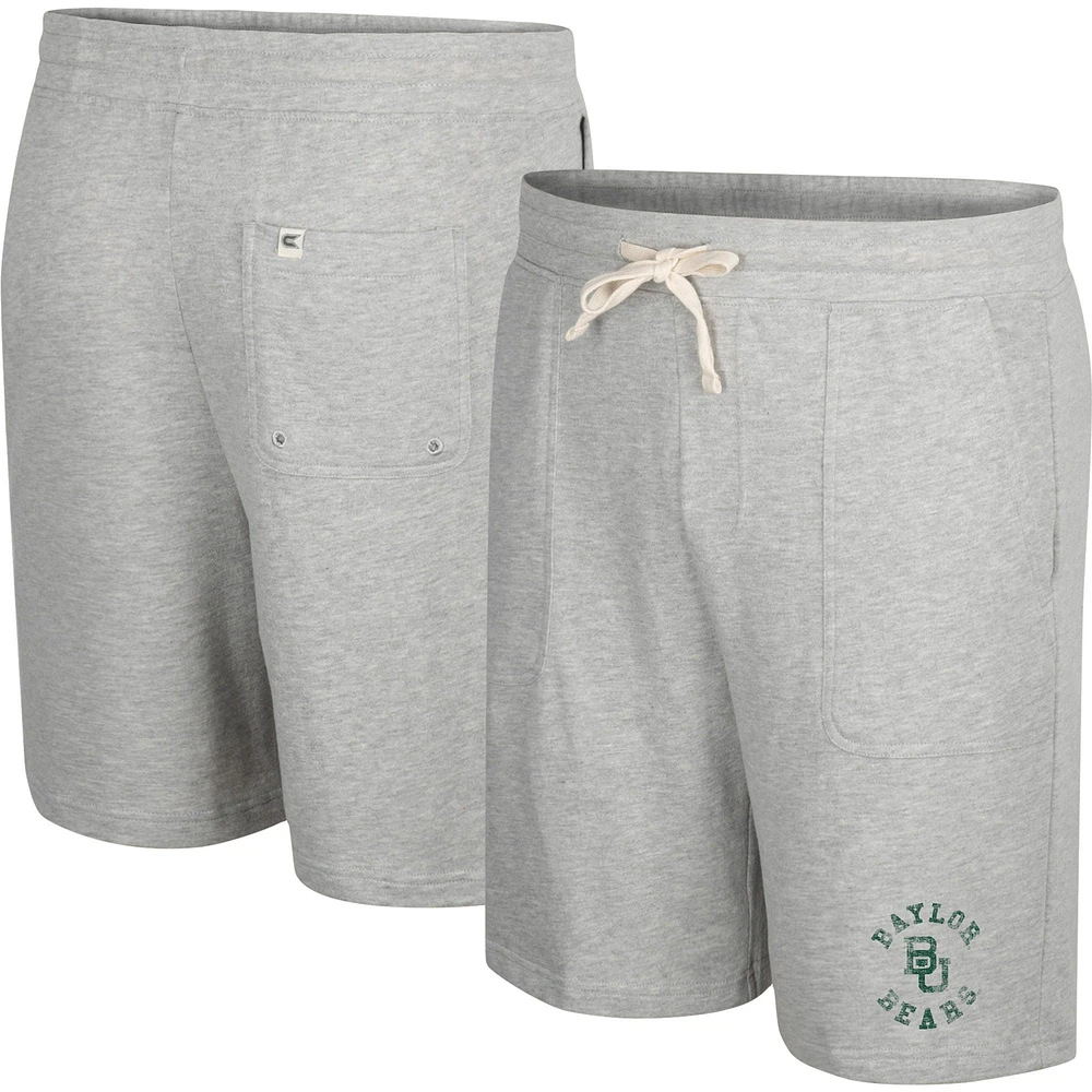 Colosseum Heather Grey Baylor Bears Love To Hear This Terry Short pour homme