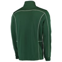 Men's Columbia Golf Green Baylor Bears Shotgun Omni-Wick Quarter-Zip Pullover Jacket