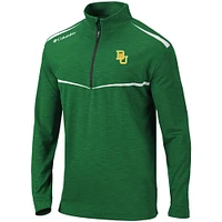 Men's Columbia Green Baylor Bears Scorecard Quarter-Zip Jacket