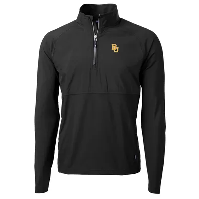 Baylor Bears Cutter & Buck Adapt Eco Knit Hybrid Recycled Quarter-Zip Pullover Top