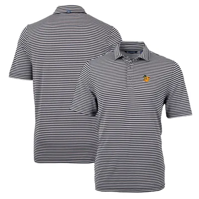Baylor Bears Cutter & Buck Throwback Logo Virtue Eco Pique Stripe Recycled Polo