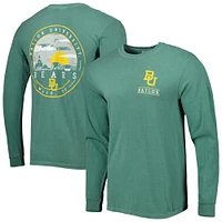 Men's Green Baylor Bears Circle Campus Scene Long Sleeve T-Shirt