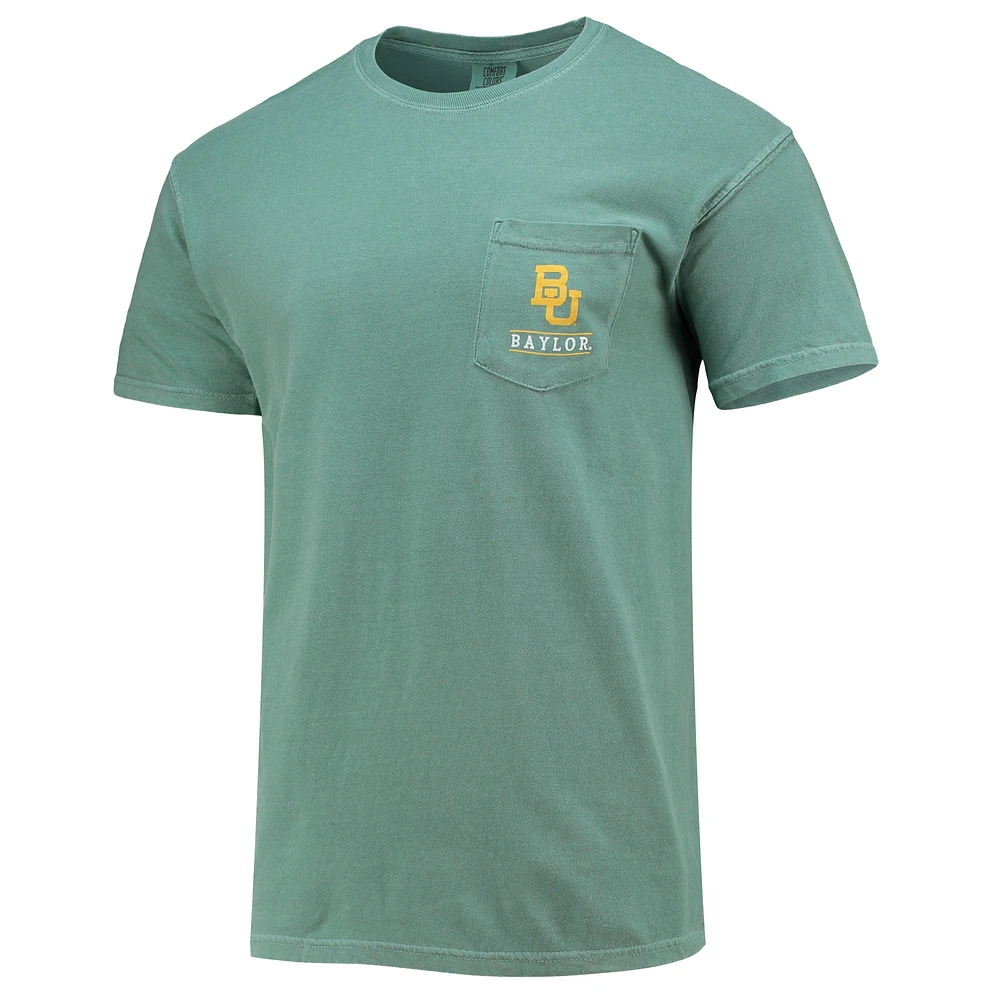 T-shirt vert Baylor Bears Circle Campus Scene pour homme