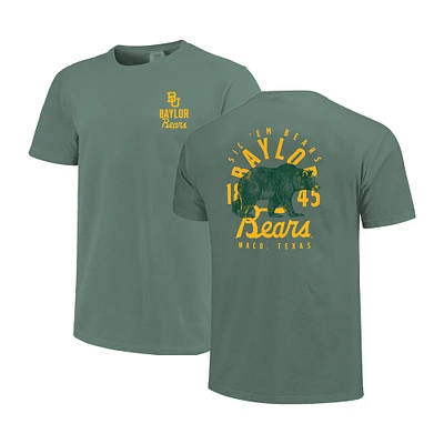 Men's Green Baylor Bears Comfort Colors Mascot Overlay T-Shirt