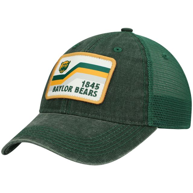 Casquette verte Baylor Bears Sun & Bars Dashboard Trucker Snapback pour homme