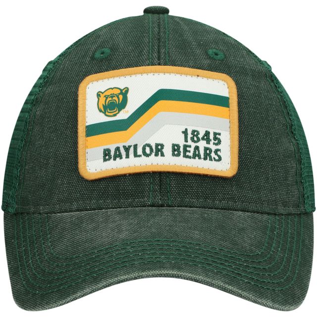 Casquette verte Baylor Bears Sun & Bars Dashboard Trucker Snapback pour homme