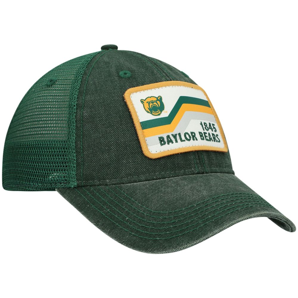 Men's Green Baylor Bears Sun & Bars Dashboard Trucker Snapback Hat