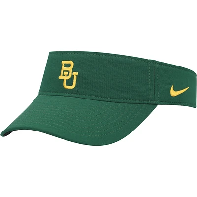 Visière de performance Nike Baylor Bears verte pour homme