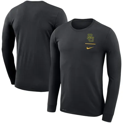 Baylor Bears Nike Logo Stack Legend Performance Long Sleeve T-Shirt