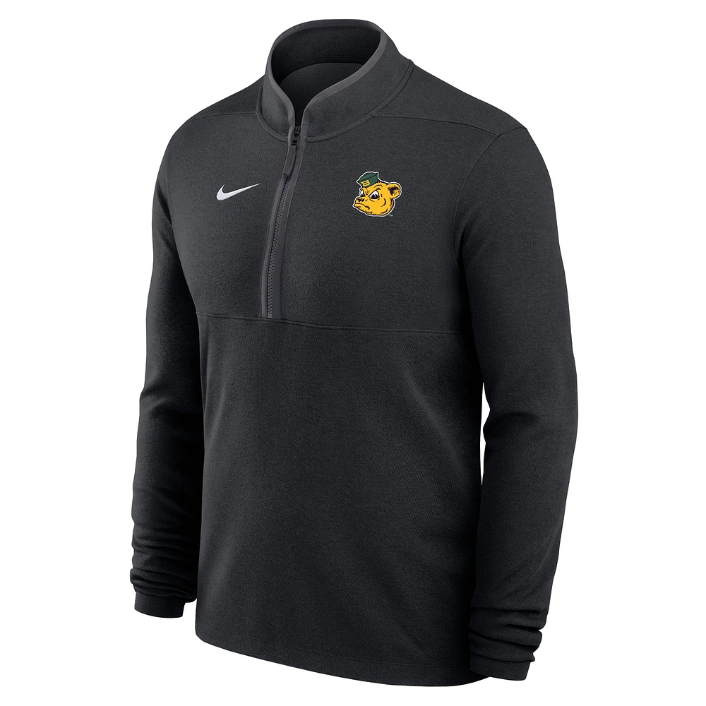 Haut Nike Baylor Bears Performance Victory à fermeture éclair quart de tour pour homme