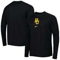 T-shirt à manches longues Nike Baylor Bears Spotlight Raglan Performance pour homme, noir