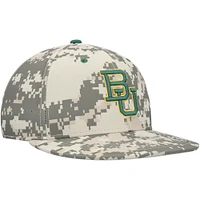 Men's Nike Camo Baylor Bears Aero True Baseball Performance Fitted Hat